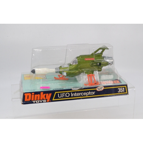 89 - Dinky Toys U.F.O Intercepter No. 351 in blister packaging.