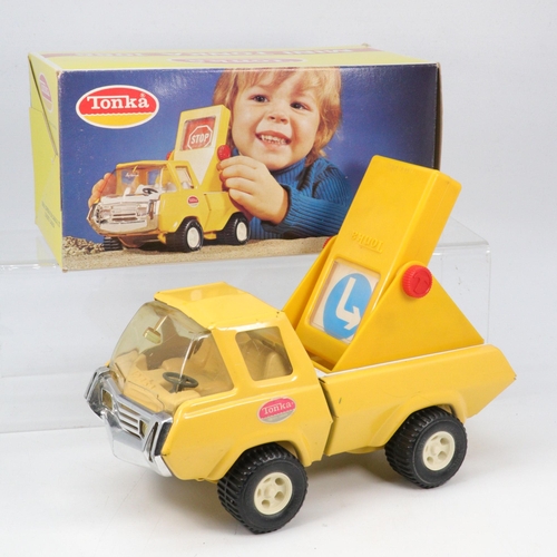 97 - Mini Tonka 1088 metal car with original box and packaging.