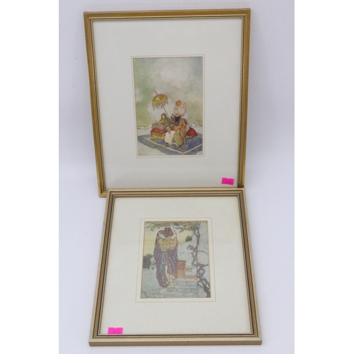 348 - 12x Edward Dulac lithograph prints