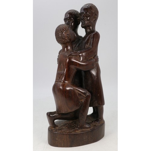 382 - Fine carved Mwalula figural group