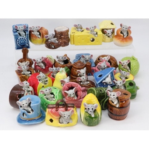 426 - Selection of Napco ware vintage ceramic mice ornaments