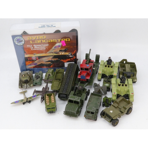 153 - Selection of Dinky and other military diecast vehicles