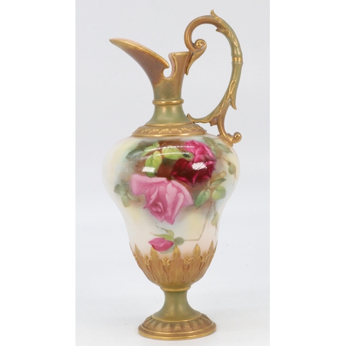 54 - Royal Worcester hand painted Ewer (approx. 20cm tall)