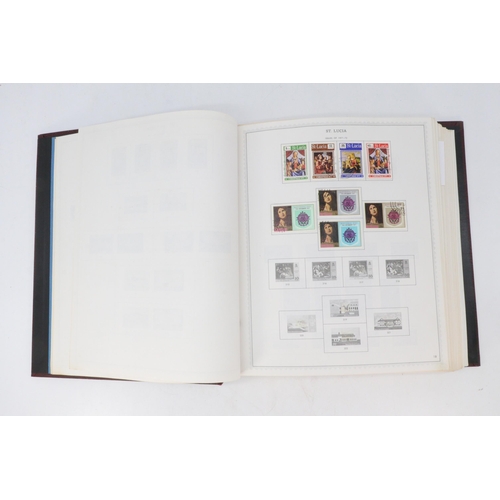 544 - A stamp interest large album British Africa, another similar, another large album India (slim conten... 