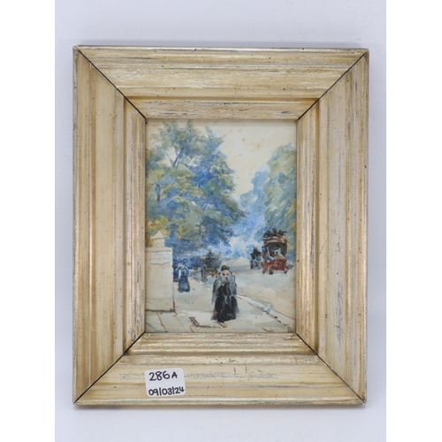 286A - Henry Gibb Massey framed watercolour Park Crescent London