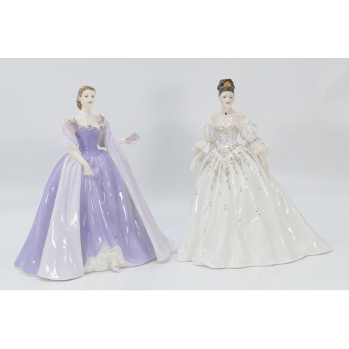 387 - Two Royal Worcester Lady figurines to include Christina and Ella with certificates