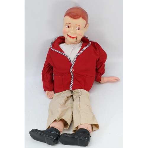 551 - A Jolly Jim the ventriloquist doll in original box ( box is tatty and broken around the handle)