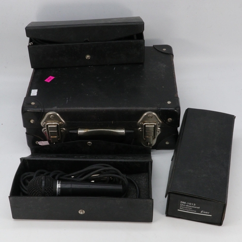 249 - A small attache case with 3 dm 1013 microphones