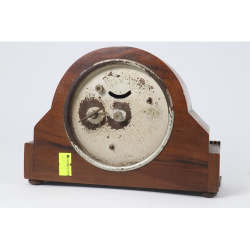 74 - Enfield James Walker London, Art Deco mantle clock together with reproduction ceramic oriental side ... 