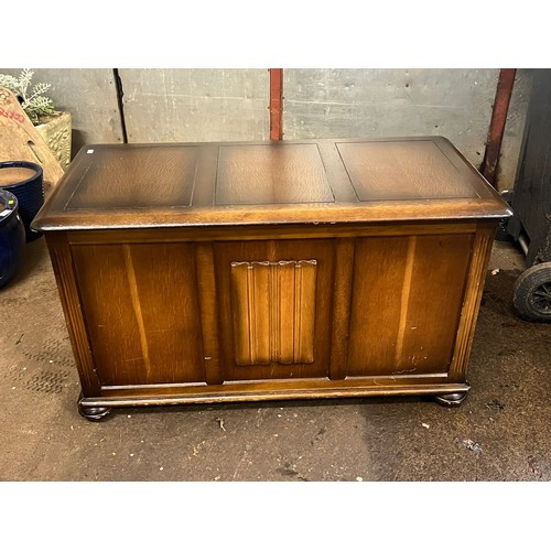 288 - Pair of Victorian dining chairs together with blanket box