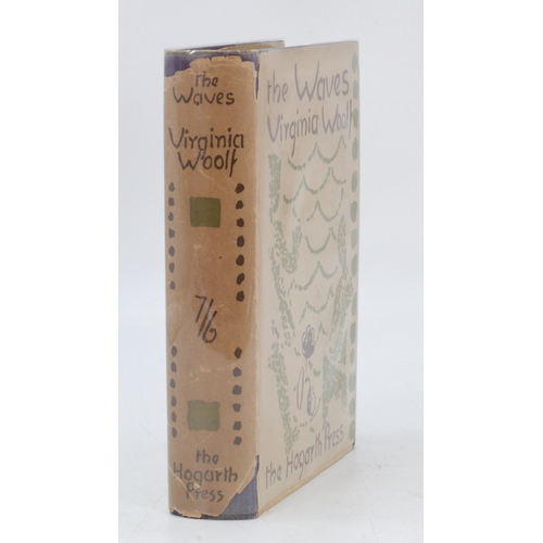 64 - Virginia Woolf; The Waves 1st edition 1931 with dust jacket and in protective film inside bespoke ma... 