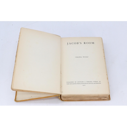 65 - Virginia Woolf; Jacobs Room 1st edition 1922 no dust jacket in custom outer box/folio case printed b... 