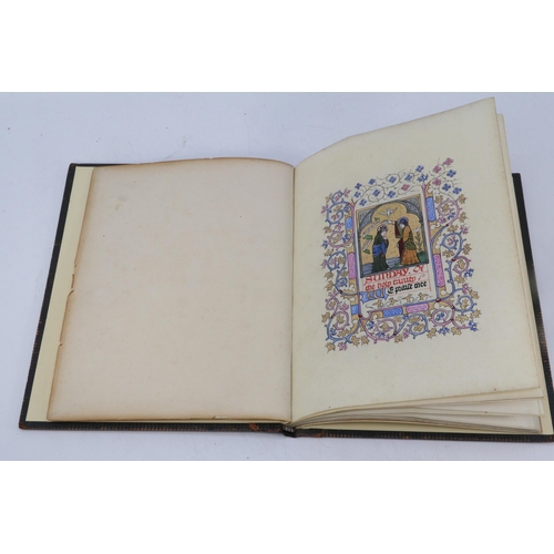 162 - Interesting book: late 18c early 19c entitled Memorials of the Week, full of hand painted pages with... 