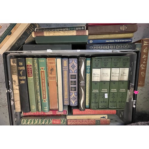 513 - A good quantity of folio society and similar books (crate not included)