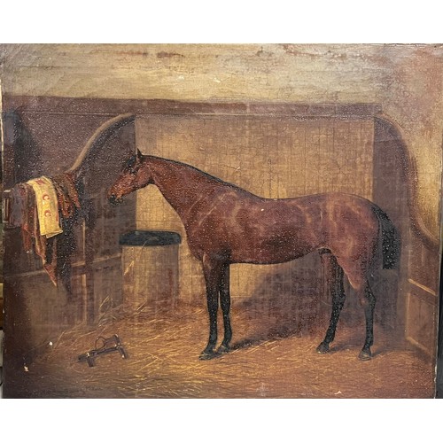 Oil on canvas painted by E F Holt 1865 from West Drayton Middlesex ...