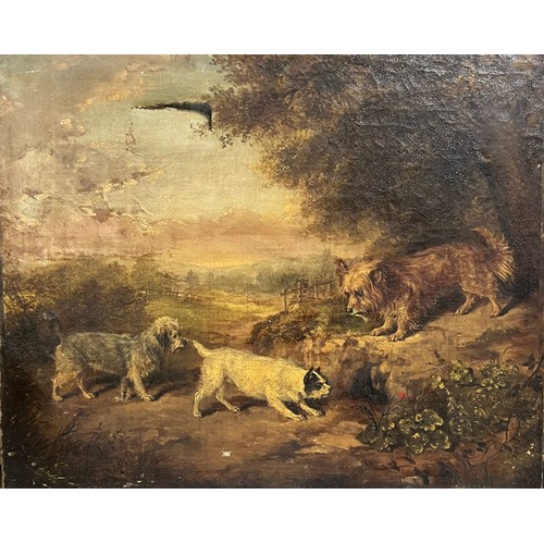 Oil on canvas painted by E F Holt 1865 from West Drayton Middlesex ...