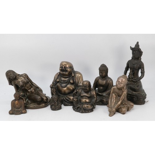 145E - A selection of resin buddhas