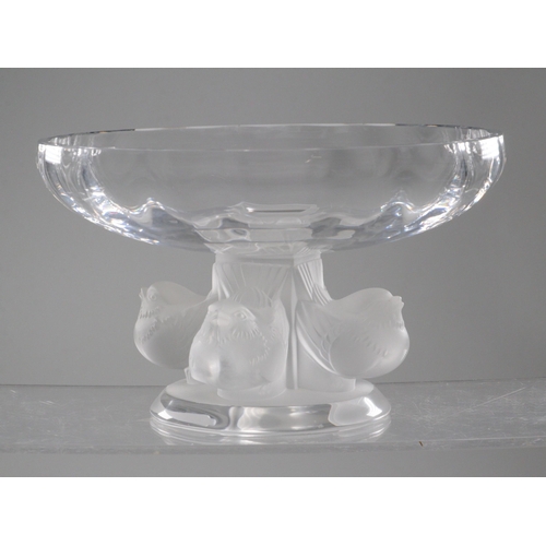 62A - Lalique art glass Nogent compote