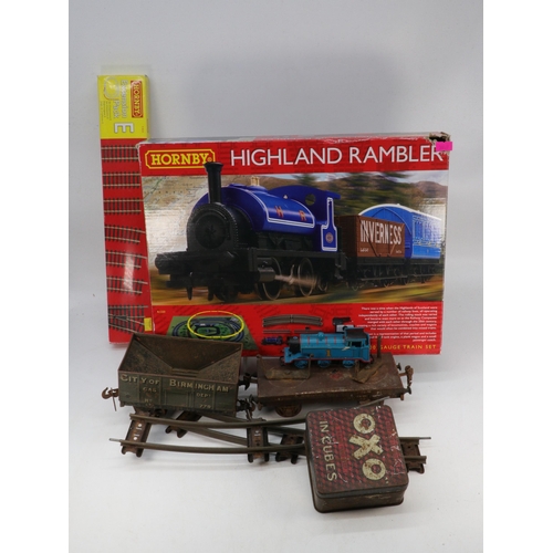 79 - Hornby R1220 Highland Rambler set with original box, together with Hornby extension pack E, Hornby T... 