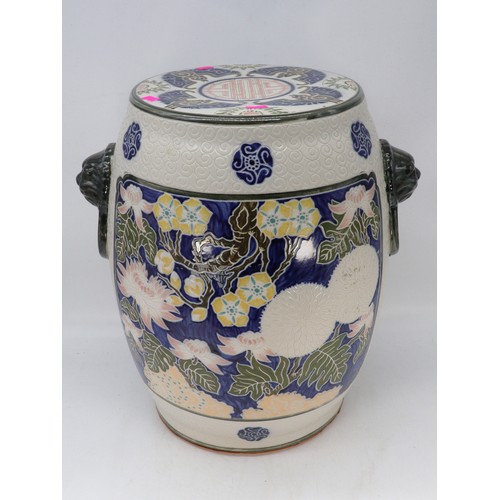 40 - Oriental ceramic garden seat