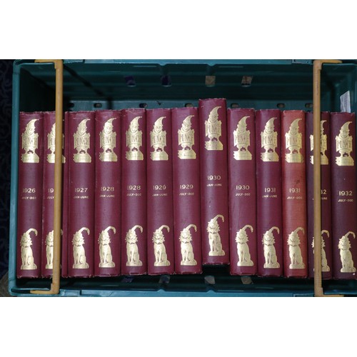 52 - Large quantity of dated Punch books to include from 1920's to 1930's (crates not included)