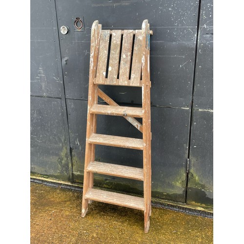 60 - A wooden step ladder - for display purposes only