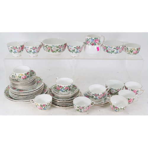 120 - Crown Staffordshire decorative tea wares