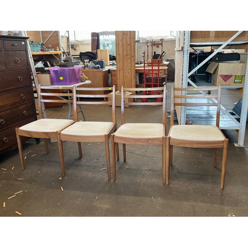 146 - Four G-Plan style mid century dining chairs