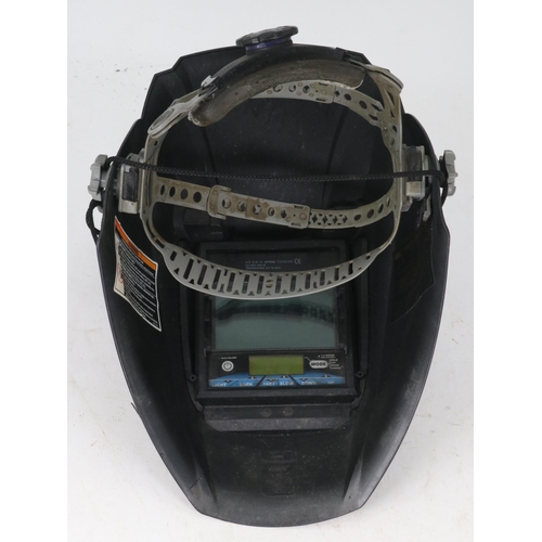 190 - A Miller Auto Darkening helmet for welders . Not tested. Comes in soft bag.