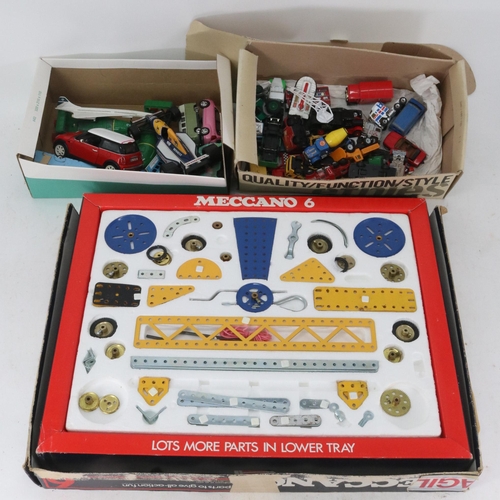 211 - Meccano 550 / 6 , (unchecked if complete) toghether with a selection of diecast, Corgi Volkswagen, T... 