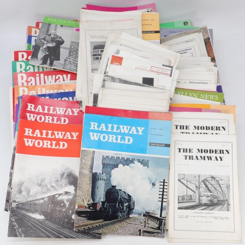 241 - Good selection of Vintage and later Railway and Tram interest magazines