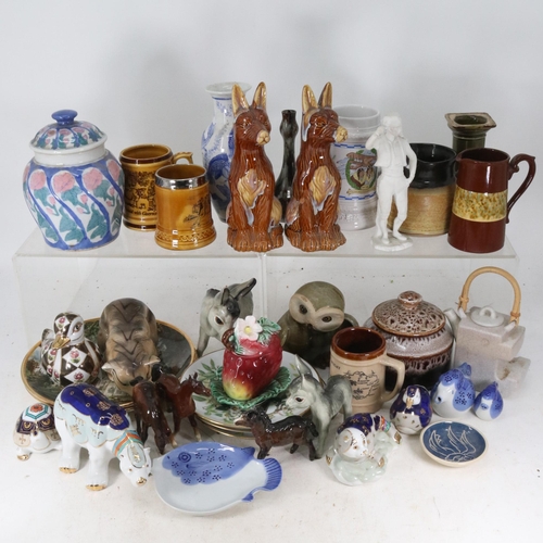 247 - Assorted ceramics, plates and sundries