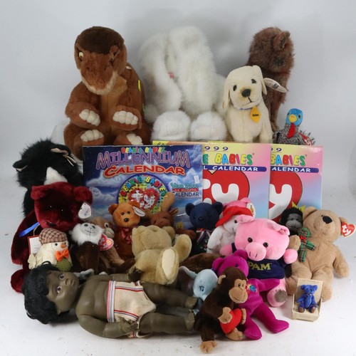 149A - A quantity of TY Beanie babies and soft toys