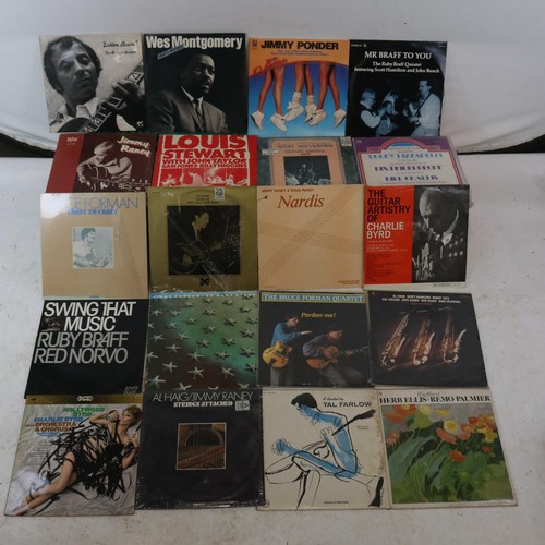 12 - Approx. 50 Jazz LPs including Byrd, Pete Jolly, Grappelli etc..