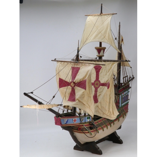 97 - Vintage Santa Maria model boat