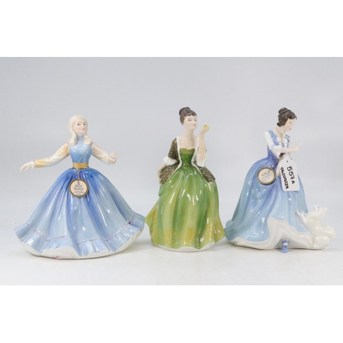 613 - Royal Doulton figurines to include Jennifer HN2392, Fleur HN2368, and Lorraine HN3118