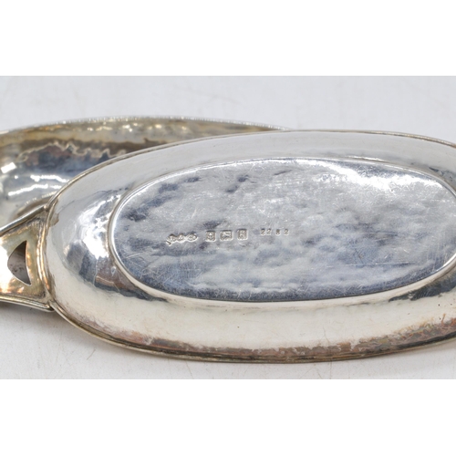 12 - Silver hallmarked olive dishes from Liberties