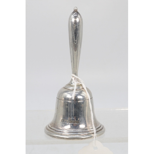 17 - Silver hallmarked hand bell weight approx. 151g