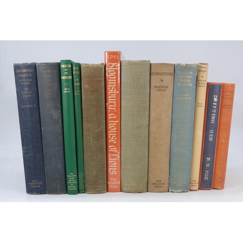 A selection of Hogarth Press books to include; Sigmund Freud Life and ...