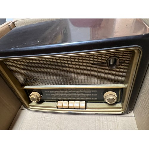 765 - Bush bakelite cased radio, two vintage Roberts Radios, Dansette 222 radio, and a contemporary vintag... 