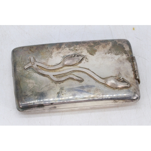 11 - Decorative Mexican silver cigarette case