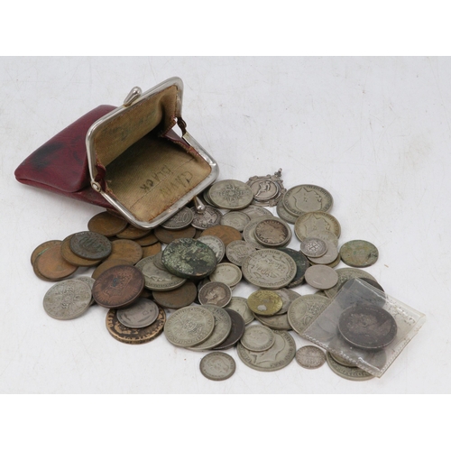 19 - selection of mainly GB coinage including pre-47 assorted