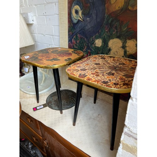 602 - Two vintage 1960s side tables