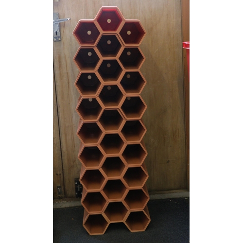 3 - A selection of stackable EDAX7 stackable wine rack (9 pieces)