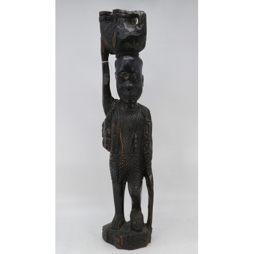 10 - Tall carved tribal figure