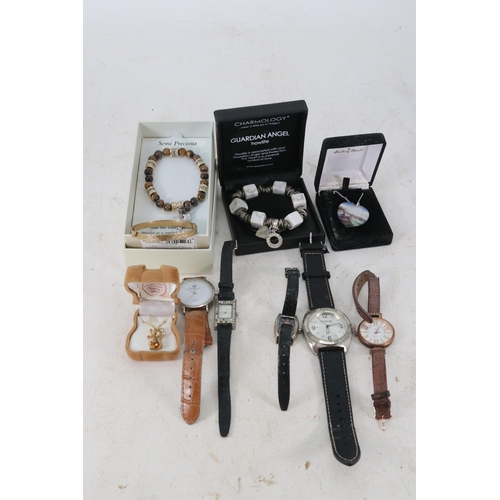 35 - Quantity of costume jewellery and watches