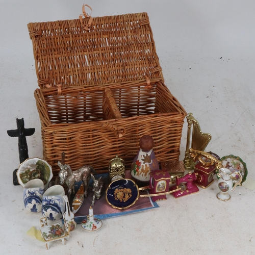 38 - Small hamper containing assorted miniatures