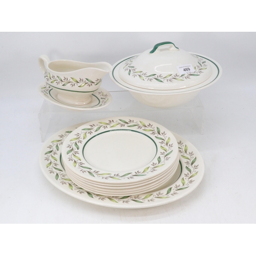 99 - Quantity of Royal Doulton Almond Willow D6373 dinnerware