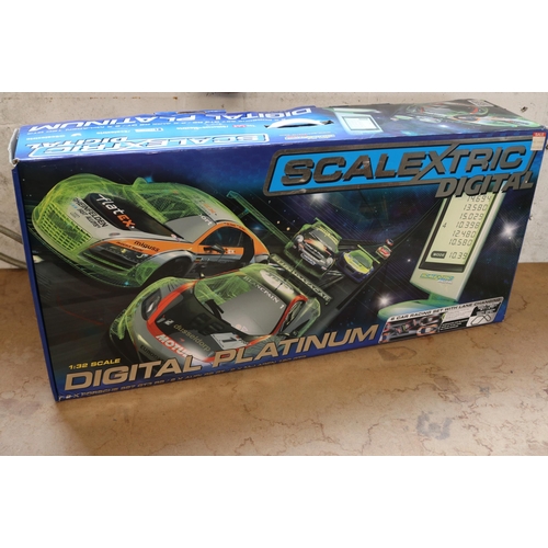 134 - Scalextric Digital Platinum 6 car racing set (trade/spares/repairs)