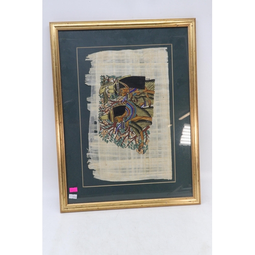 105A - Six framed and glazed Egyptian style pictures